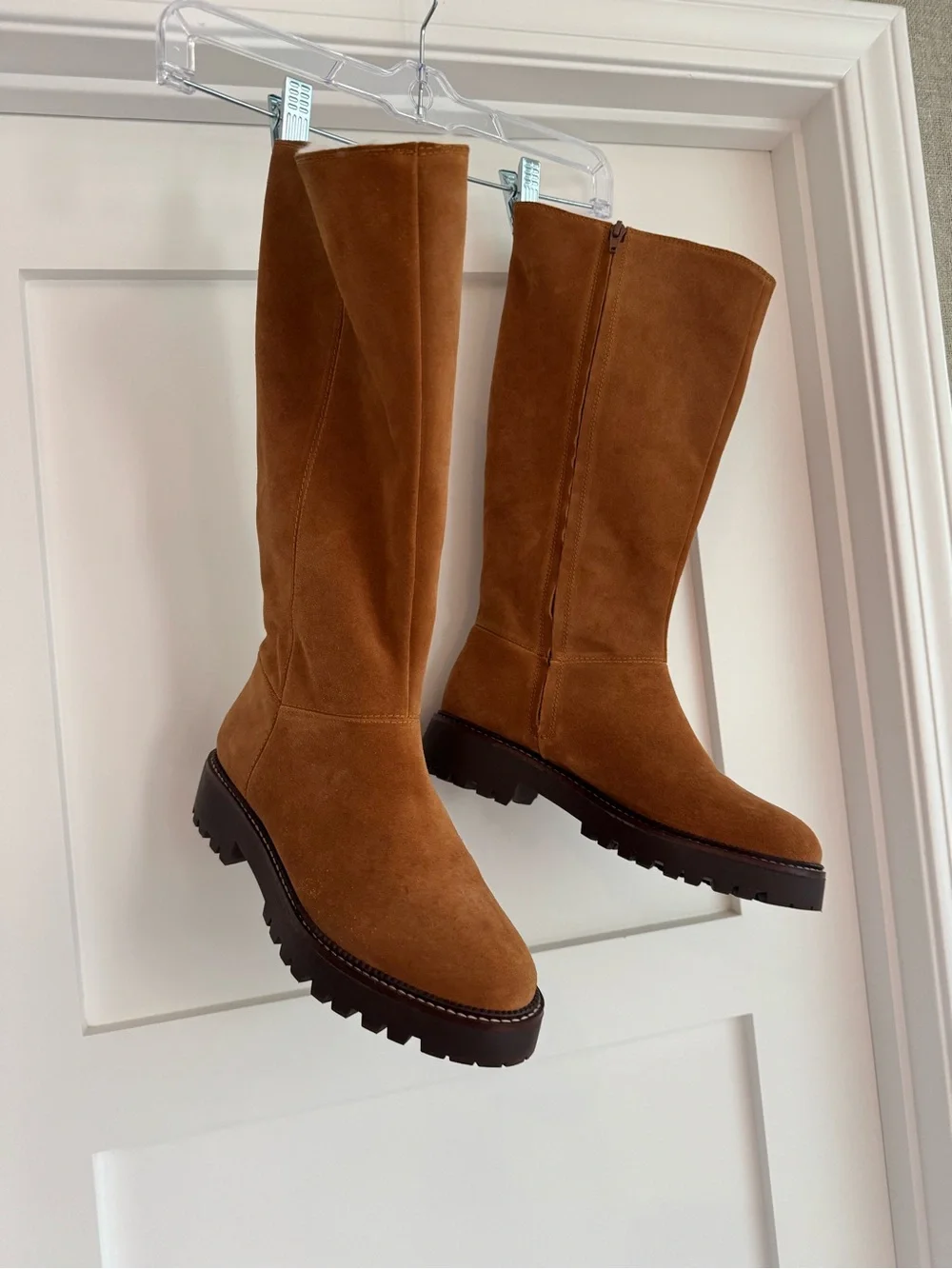 Caslon Mimmo Water Resistant Suede Faux Fur Lined Boots Brown, Size 9
